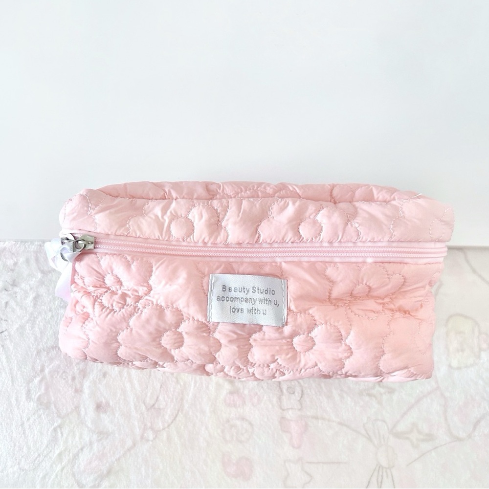 Flower Quilt Makeup Bag